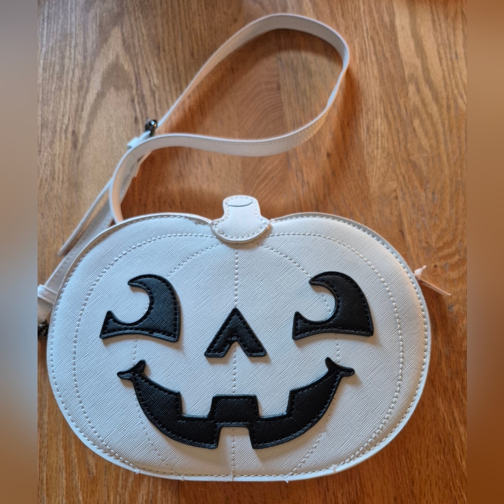 White Pumpkin Face Crossbody Bag